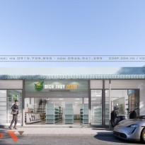 Khám phá không gian nội thất thiết kế siêu thị Bích Thủy Mart 